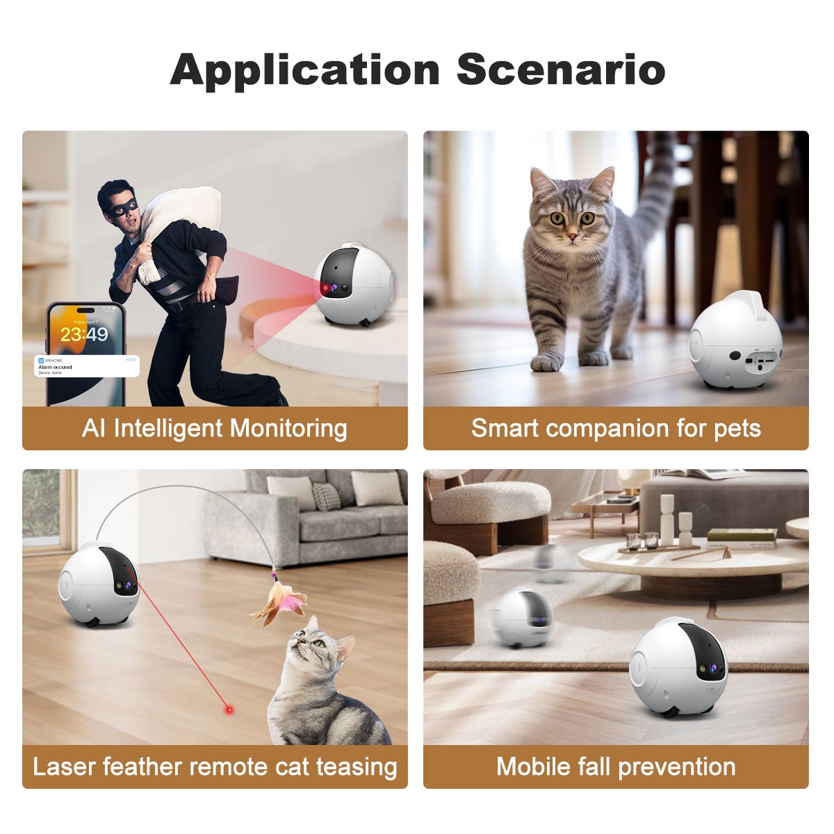 Kamera Robot untuk Hewan Pelih - Cat Toys ulasan dan harga
