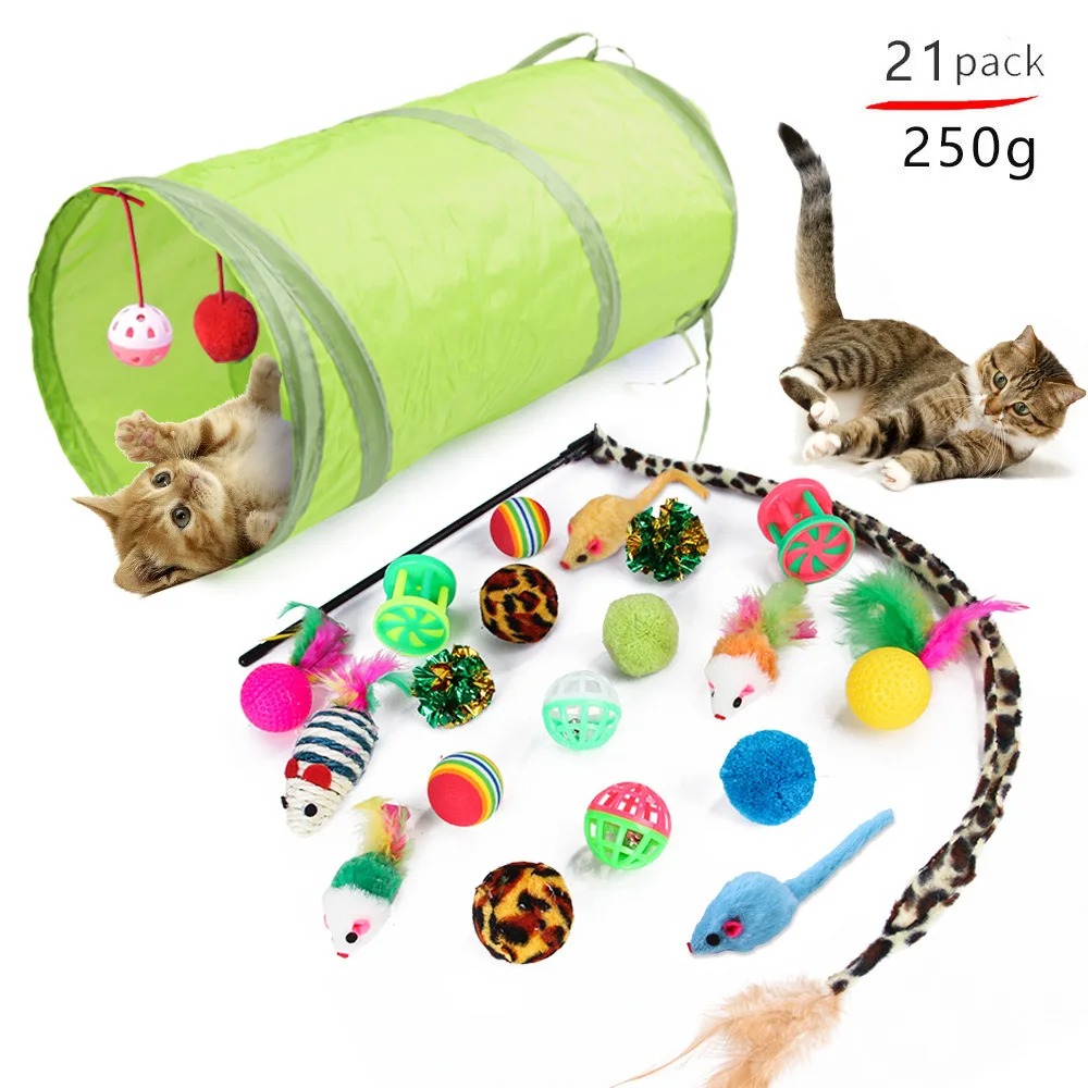 Set Mainan Kucing Beragam: Ton - Catnip Interactive Plush Mouse ulasan dan harga